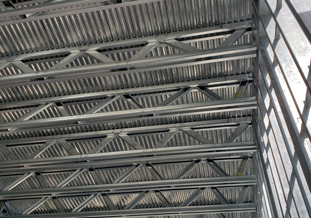 Barndominium ceiling trusses in Tennessee