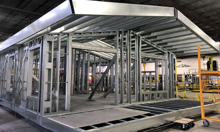 Barndominium factory frame in Tennessee